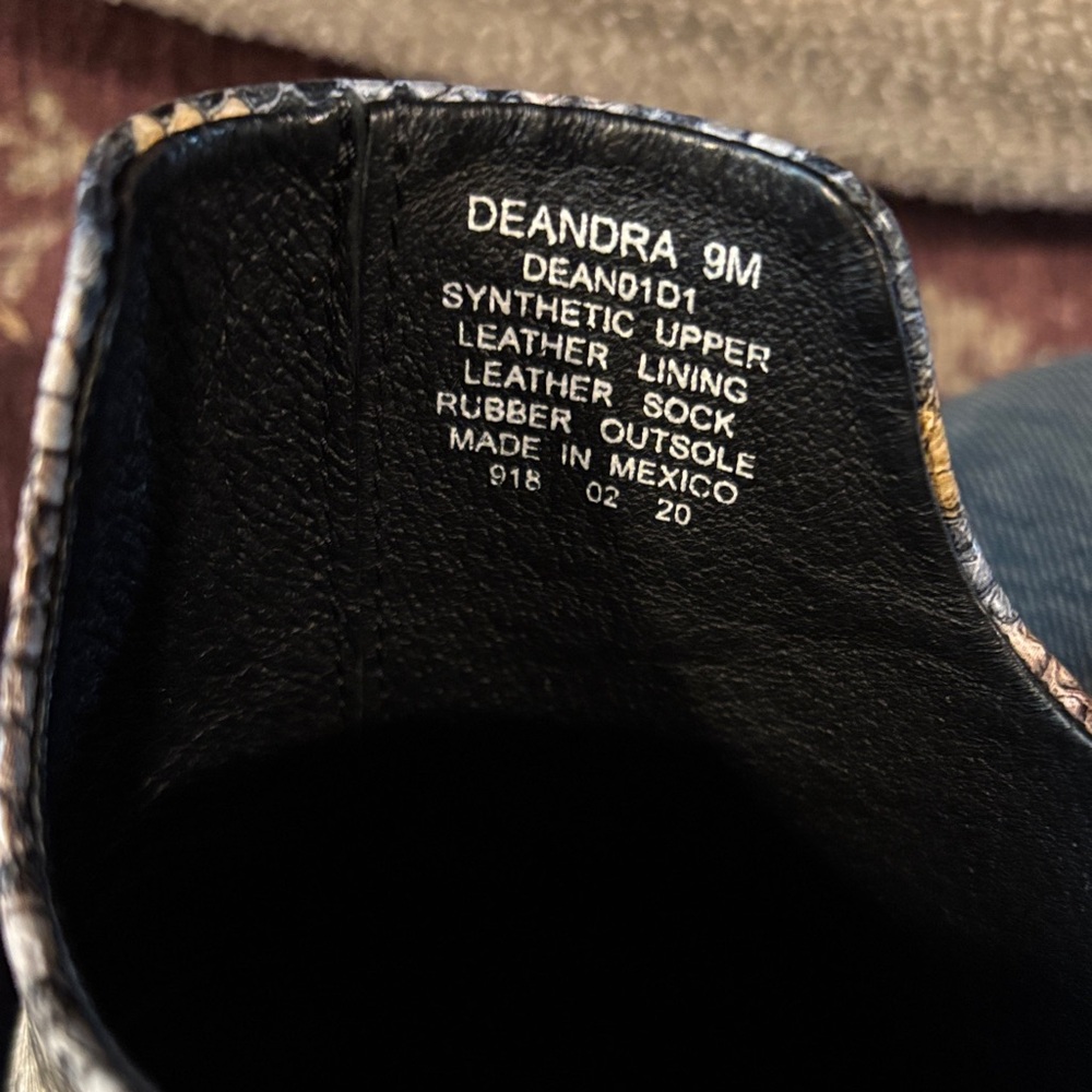Steve Madden Multicolor Snakeskin Mules - Picture 6 of 6